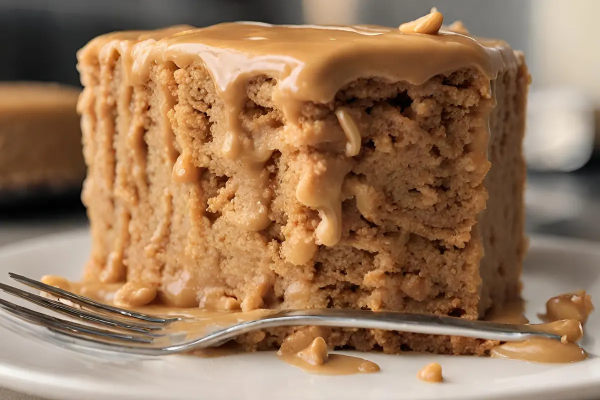 how to make peanut butter cake